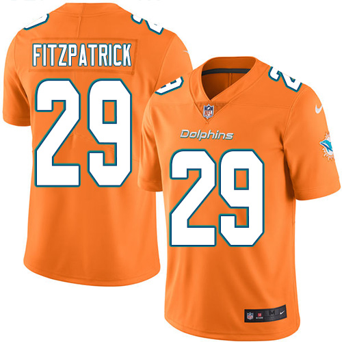 Nike Miami Dolphins #29 Minkah Fitzpatrick Orange Youth Stitched NFL Limited Rush Jersey